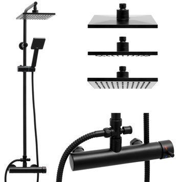 Душевой гарнитур YOKA TIKI-BLK BLACK чорный * BP.TIKI-BLK фото