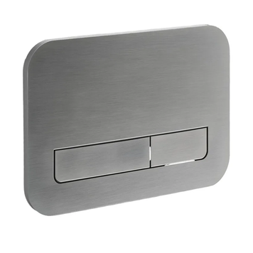 Панель змиву Koer KT-0609-07 240x160x7mm пластикова, кнопка лінійна (колір графіт) (KR6133) KR6133 фото