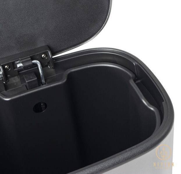 Мусорное ведро с плавным закрытием овальное Mixxus Premium Diverse-TC0105 SS Color 5л цвет нержавейка (MI7078) MI7078 фото