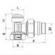 Кран радиаторный Roho R5250-050 - 1/2" угловой (RO0132) RO0132 фото 2