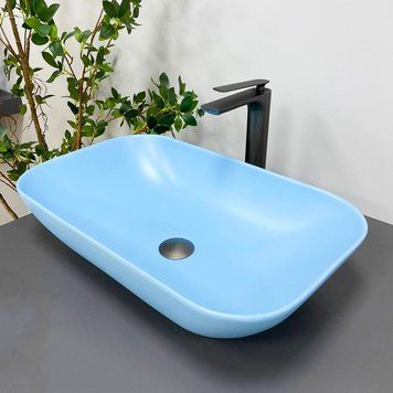 Умывальник (раковина) VBI AVEZZANO BLUE MATT накладной VBI-014403 фото