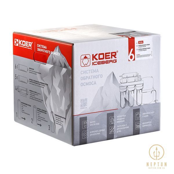 Система зворотного осмосу з мінералізатором KOER KV.06 ICEBERG 6 (KR3147) KR3147 фото