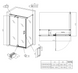 Душевая кабина без поддона Koer SR SC02-100x80x200-TR-01 прозрачное стекло Easy Clean 8мм, хром (KR5355) KR5355 фото 3