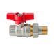 Кран з американкою Koer Extreme KE.227-15 - 1/2" ручка "метелик" червона (KR5765) KR5765 фото 3