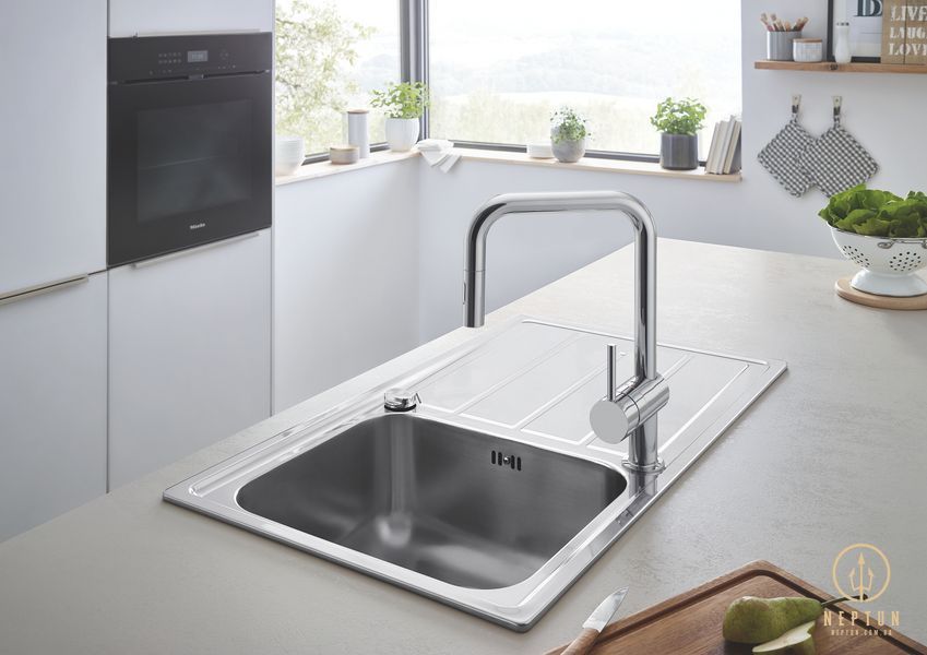Змішувач для кухні з висувним виливом Grohe Minta (32322002) 32322002 фото