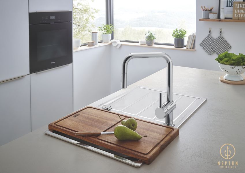 Змішувач для кухні з висувним виливом Grohe Minta (32322002) 32322002 фото