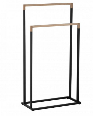 Вішалка для рушників YOKA ZOLA BLACK BAMBOO * P.ZOLA-2-BLK фото