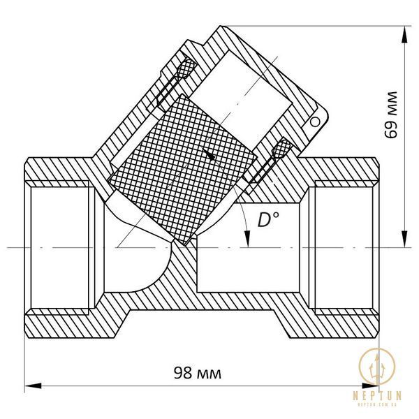 Фільтр грубої очистки 1-1 / 4" Koer KR.F01 (KR2869) KR2869 фото