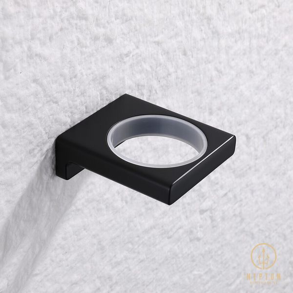 Мильниця настінна Koer AS-0102-05 (скло) колір чорний (KR6158) KR6158 фото
