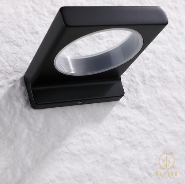 Мильниця настінна Koer AS-0102-05 (скло) колір чорний (KR6158) KR6158 фото