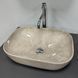 Умивальник (раковина) VBI RAVENNA BEIGE STONE GLOSSY накладний (VBI-011236) VBI-011236 фото 1