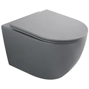 Унітаз підвісний Mixxus Premium Ellipse-0308-T3 Сірий 490x360x360mm система змиву Tornado 3.0 (MP6654) MP6654 фото