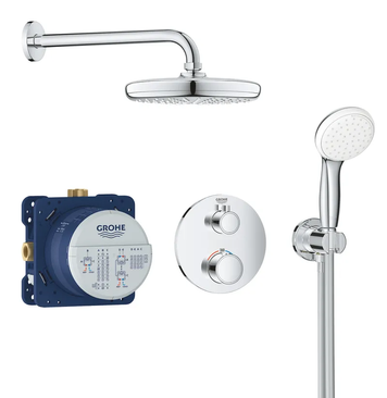 Душова система прихованого монтажу з термостатом Grohe Grohtherm Convent. Concealed (34727000) 34727000 фото