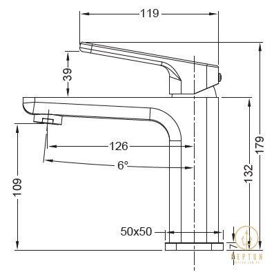 Змішувач для умивальника Koer KB-10031-01 (KR5430) KR5430 фото