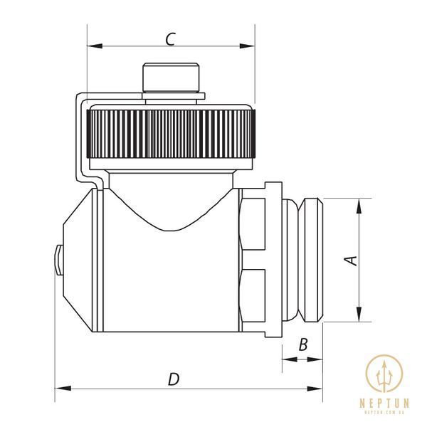 Кран зливний 1/2" Koer KR.1038 (KR2673) KR2673 фото