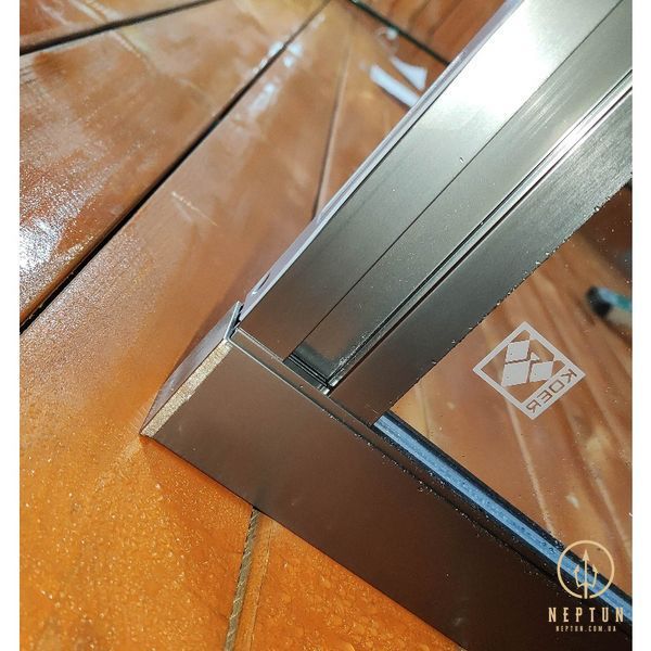 Шторки скляні на ванну розсувні Koer SR BS06-120x150-TR-07 прозоре скло Easy Clean 6мм, графіт (KR5947) KR5947 фото