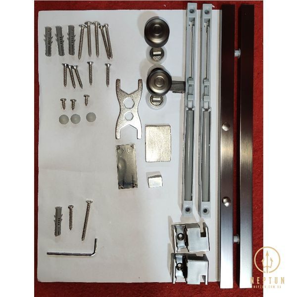 Шторки скляні на ванну розсувні Koer SR BS06-120x150-TR-07 прозоре скло Easy Clean 6мм, графіт (KR5947) KR5947 фото