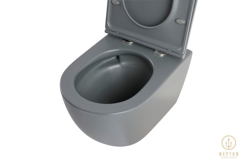 Унітаз підвісний Mixxus Premium Ellipse-0308-T3 Сірий 490x360x360mm система змиву Tornado 3.0 (MP6654) MP6654 фото