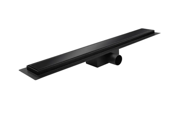 Душовий трап із нержавіючої сталі Koer FD08-70x600-GLASS Black 70x600мм зі склян. панеллю (KR5140) KR5140 фото