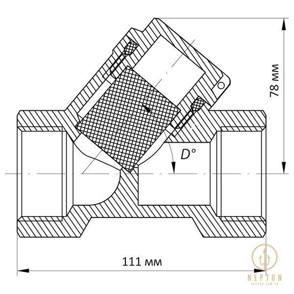 Фільтр грубої очистки 1-1/2" (Koer KR.F01) (KR2870) KR2870 фото