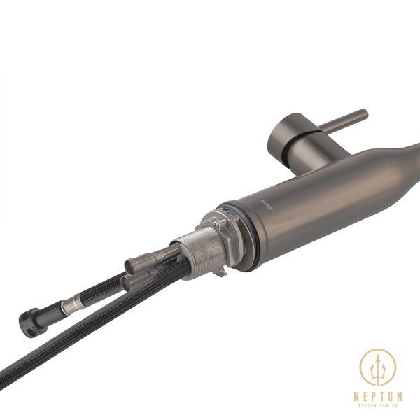 Кухонный смеситель с выдвижным изливом KOER KI-70004-07 (нерж. сталь) (KR3387) KR3387 фото