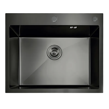 Мийка з нержавіючої сталі MIXXUS MH5843 DECOR GRAPHITE (MH5843 DECOR NANO-BLACK) (3.0/0.8) колір графіт (MI7042) MI7042 фото