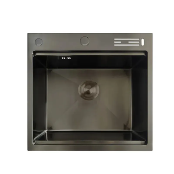 Мийка Mixxus MH5050-SK Nano-Black з н.ст.зі сходинкою для сушарки, з підст.під ножі(графіт) (MX1940) MX1940 фото