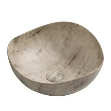 Раковина накладная Mixxus Premium WAVE-0103 MARBLE 380х380х170mm (MP6532) MP6532 фото