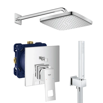 Душова система прихованого монтажу зі змішувачем Grohe Eurocube New Tempesta 250 (UA26415SC3) UA26415SC3 фото