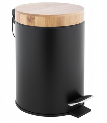 Кошик для сміття YOKA BIN BLACK BAMBOO 3л. для ванної кімнати CH.BIN-BLK фото