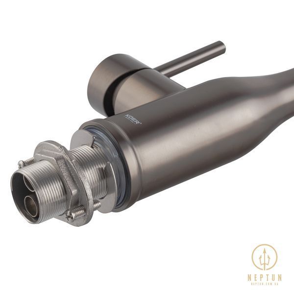 Змішувач для кухні Koer KI-70026-07 з чорним силіконовим виливом (KR5211) KR5211 фото