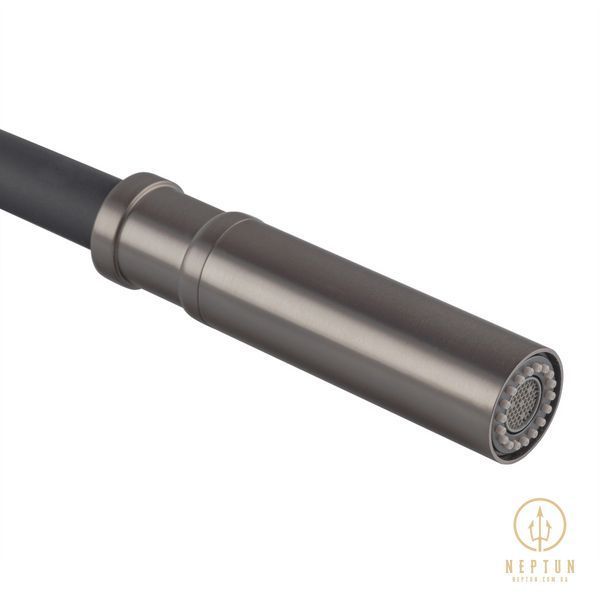 Змішувач для кухні Koer KI-70026-07 з чорним силіконовим виливом (KR5211) KR5211 фото