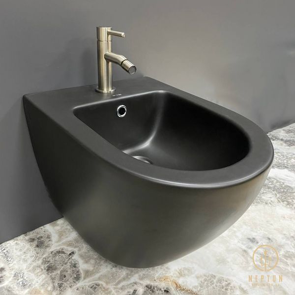 Подвесное биде VBI VULCANO BLACK MATT VBI-020413 фото