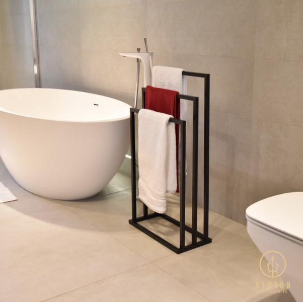 Вішалка для рушників YOKA LONIA3 BLACK чорна P.LONIA3-BLK фото