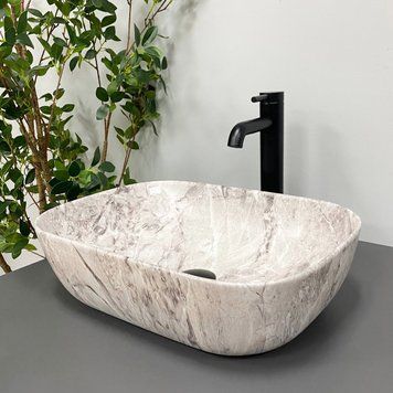 Умывальник (раковина) VBI RAVENNA STONE MATT накладной VBI-011217 фото