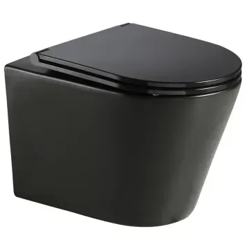 Унітаз підвісний Mixxus Premium Bevel-0301-T3 Чорний 515х355х365mm, система змиву Tornado 3.0 (MP6595) MP6595 фото
