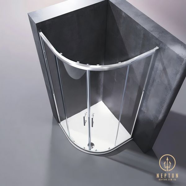 Душова кабіна без піддону Koer SR SC04-90x90x195-TR-01 прозоре скло Easy Clean 5мм, хром (KR5360) KR5360 фото