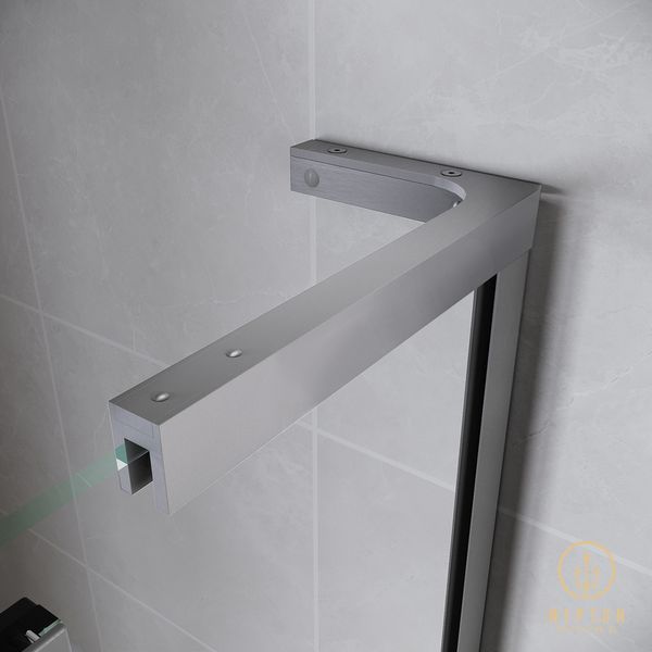 Двері у нішу Walk-In розсувні Koer SR SD07-120x200-R-TR-01 прозоре скло Easy Clean 8мм Хром (KR5773) KR5773 фото