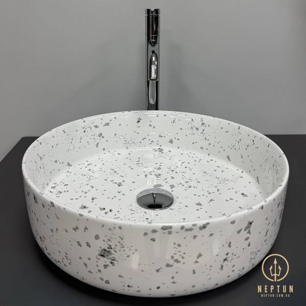 Умывальник (раковина) VBI BARI S GREY MOSAIC накладной (VBI-011606) VBI-011606 фото