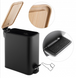 Кошик для сміття YOKA MOBY BLACK BAMBOO 5л. для ванної кімнати CH.MOBY-5-BLK фото 5