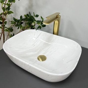 Умивальник накладний VBI RAVENNA MARBLE NATURE GLOSSY (VBI-011208) VBI-011208 фото