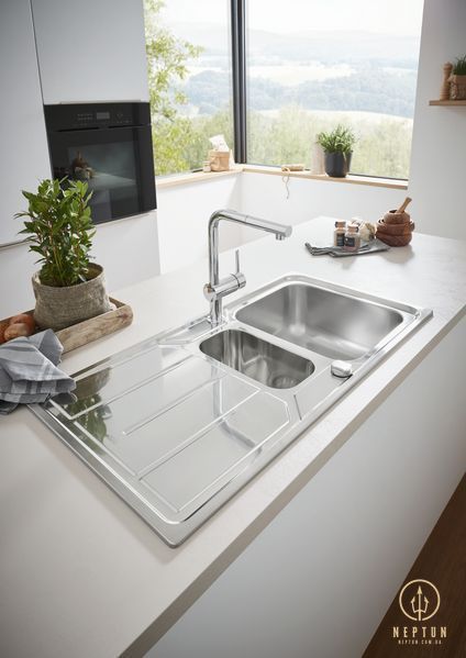 Змішувач для кухні з висувним виливом Grohe Minta (32168000) 32168000 фото