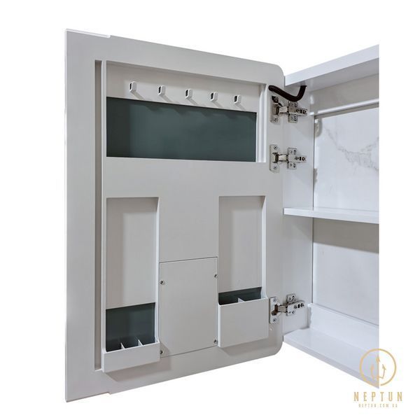 Дзеркальна шафка Mixxus Premium Olivary CM01-70x70x13 з LED Touch, димером, регулятором яскравості (MI8295) MI8295 фото