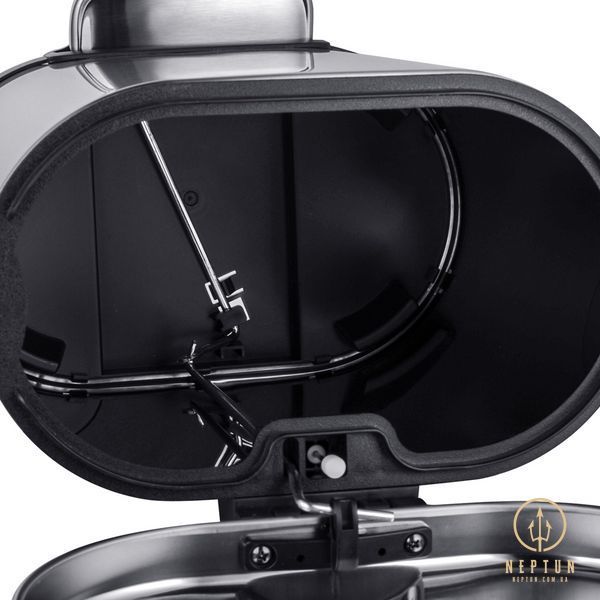 Відро для сміття з плавним закриттям овальне Mixxus Premium Topper-TC0205 SS Color 5л колір нержавійка (MI7059) MI7059 фото