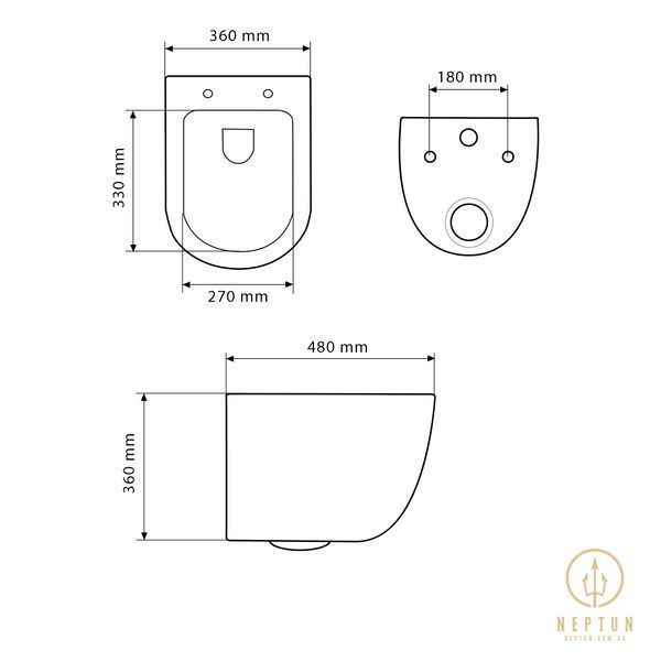 Подвесной унитаз VBI VULCANO SAND VBI-020404 фото