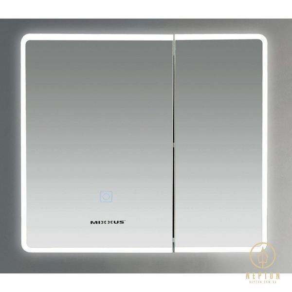 Дзеркальна шафка Mixxus Premium Olivary CM01-70x70x13 з LED Touch, димером, регулятором яскравості (MI8295) MI8295 фото