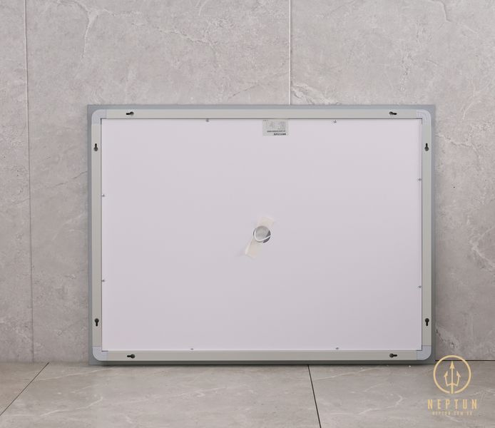 Дзеркало Mixxus Light MR01-80x60 (годинник, Led-підсвічування, антизапотівання) (MI5998) MI5998 фото
