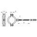 Хомут трубний оцинкований Koer KCB.10.G 1-1 / 4 "(38-43) сірий (KR2787) KR2787 фото 3