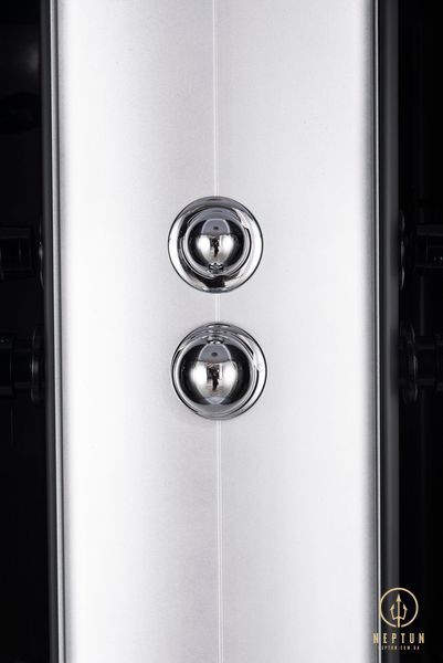 Бокс душовий без гідромасажу Mixxus STRONG SB02-90x90x215-GR SATIN з низьким піддоном (MI6887) MI6887 фото