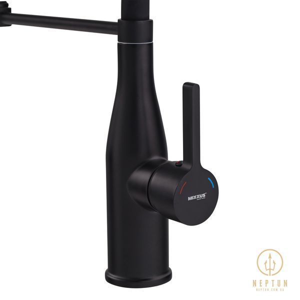 Змішувач для кухні Mixxus Premium Summer 017 BLACK REFL.BLACK (MI6961) MI6961 фото